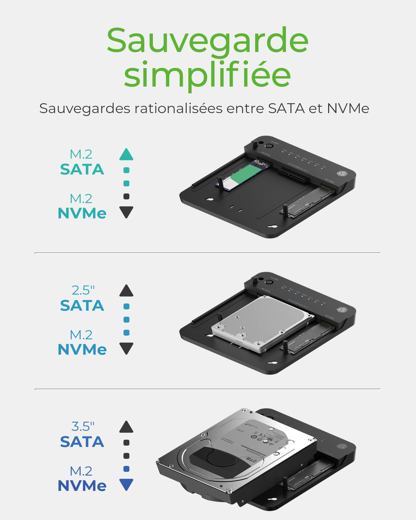 ICY BOX IB-2915MSCL-C31 USB 3.2 Gen 2 (3.1 Gen 2) Type-C Noir