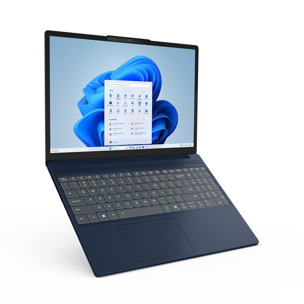 Lenovo IdeaPad Slim 3 15ARP10 AMD Ryzen™ 5 150 Ordinateur portable 38,9 cm (15.3") WUXGA 16 Go DDR5-SDRAM 512 Go SSD Wi-Fi 7 (802.11be) Windows 11 Home Bleu Allemand - vue 2