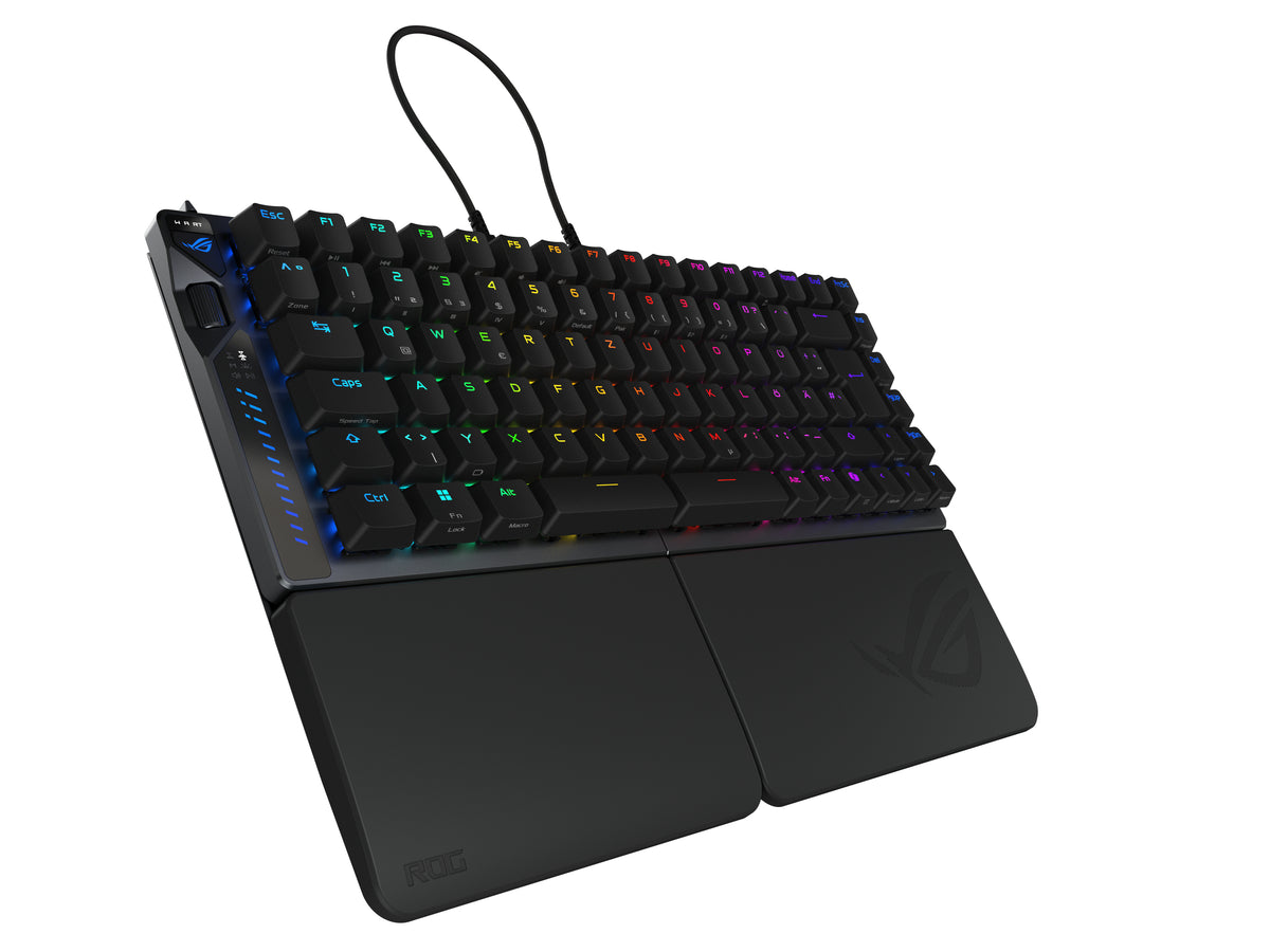 ASUS ROG Falcata Clavier Gaming QWERTZ Allemand, USB, RF Wireless et Bluetooth, Noir