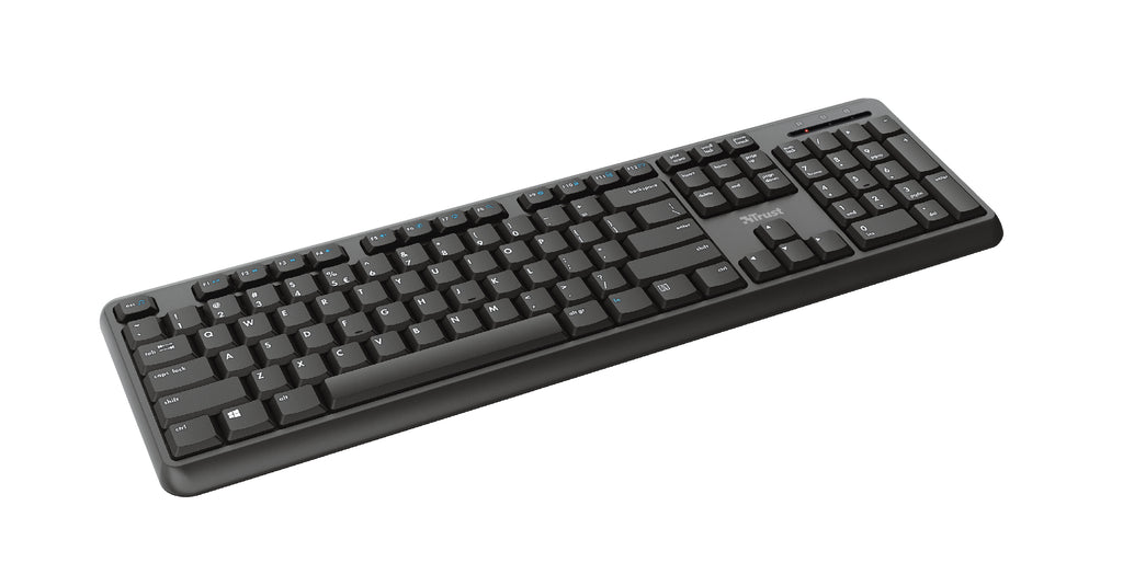Trust TK-350 clavier Bureau RF sans fil QWERTZ Allemand Noir