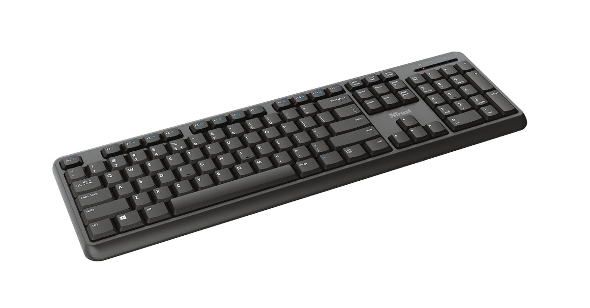 Trust TK-350 clavier Bureau RF sans fil QWERTZ Allemand Noir
