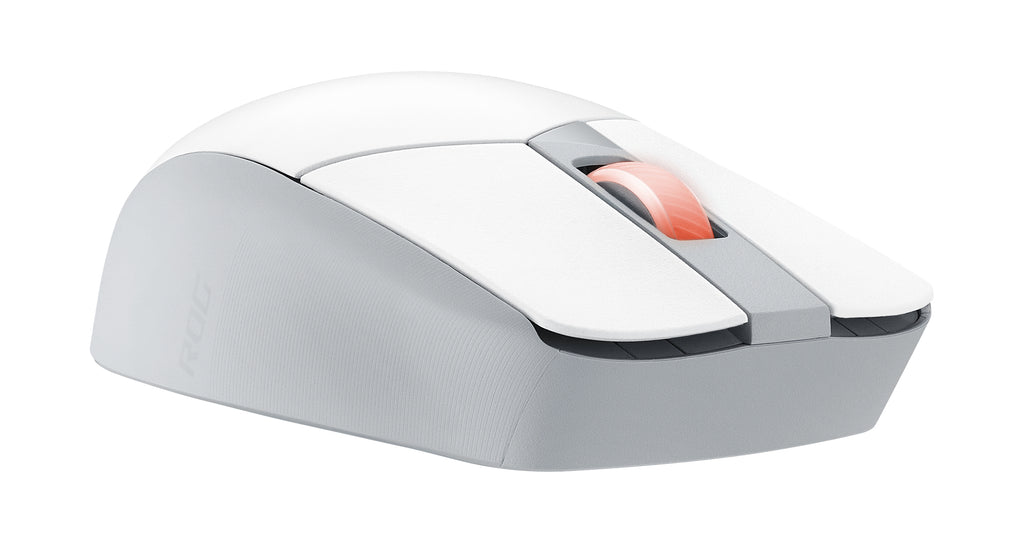 ASUS ROG Strix Impact III Wireless Souris Gaming Ambidextre, Optique 36000 DPI, RF sans fil et Bluetooth, Blanc