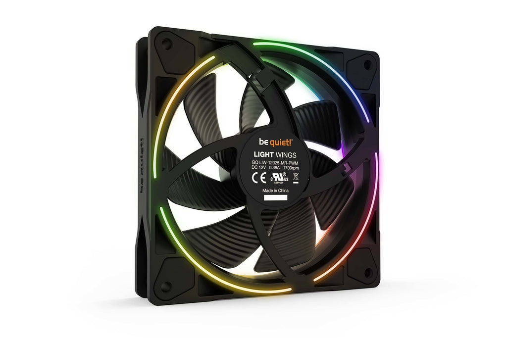 be quiet! Light Wings 120 mm PWM | Ventilateur PC ARGB, Pack de 3