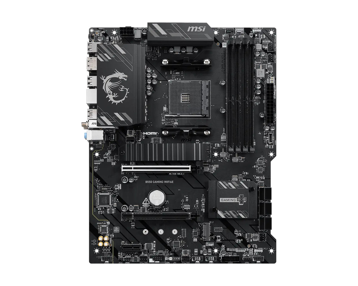 MSI B550 GAMING WIFI6E ATX Socket AM4 AMD B550 - vue 2
