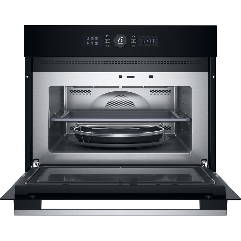 Whirlpool WMW57DHMX Noir, Acier inoxydable Micro-onde combiné Intégré 40 L 900 W