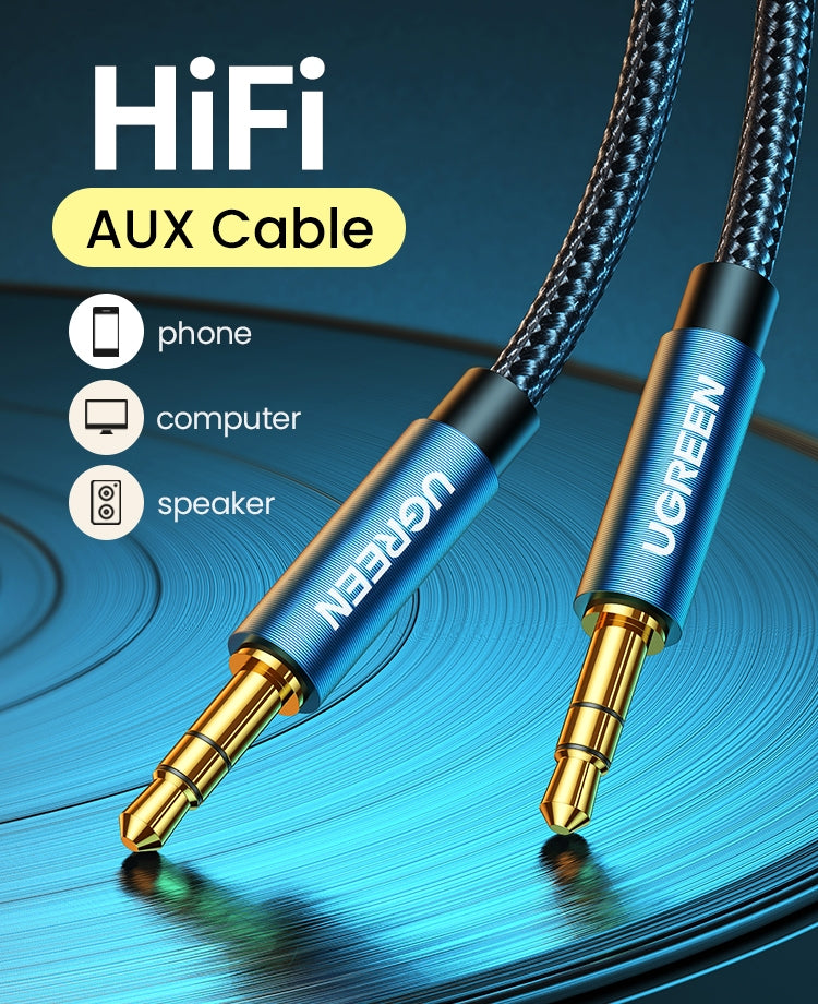 Ugreen 10688 câble audio 3 m 3,5mm Bleu