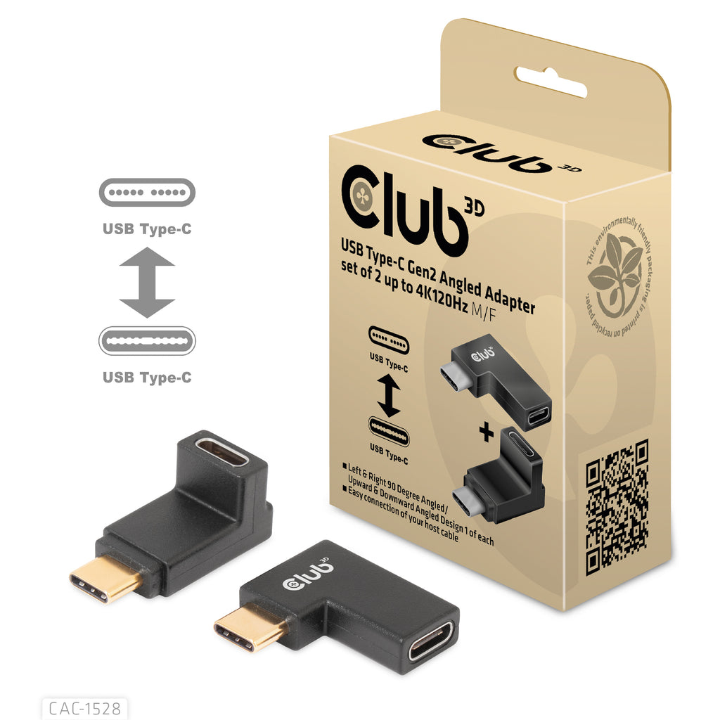 CLUB3D CAC-1528 changeur de genre de câble USB C Noir