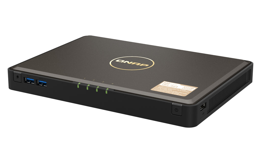 QNAP TBS-464 NAS Bureau Intel® Celeron® N5105 8 Go DDR4 0 To QNAP Turbo System Noir - vue 5