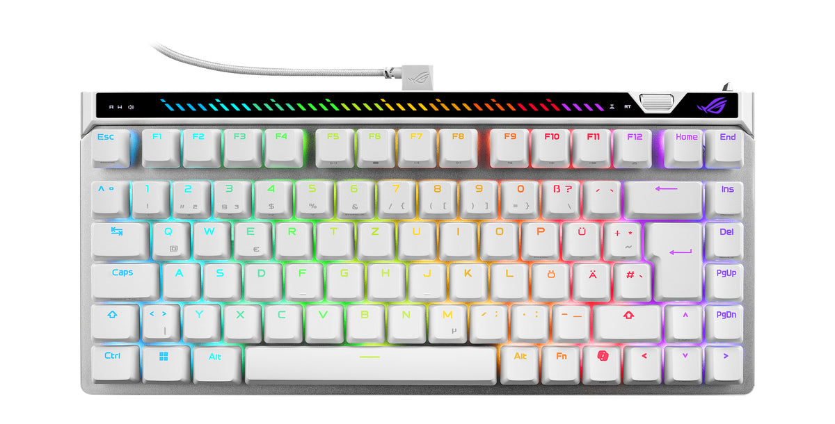ASUS ROG Falchion Ace 75 HE WHT Tastatur Magnetic-mechanical key switch RGB Kablet Tysk