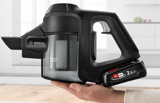 Bosch Bosch Serie 6 BBS611BSC aspirateur balai et balai électrique Aspirateur-balai 2 en 1 Batterie Sec Sans sac Noir 2,5 Ah