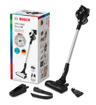 Bosch Bosch Serie 6 BBS611BSC aspirateur balai et balai électrique Aspirateur-balai 2 en 1 Batterie Sec Sans sac Noir 2,5 Ah