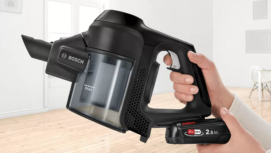 Bosch Bosch Serie 6 BBS611BSC aspirateur balai et balai électrique Aspirateur-balai 2 en 1 Batterie Sec Sans sac Noir 2,5 Ah