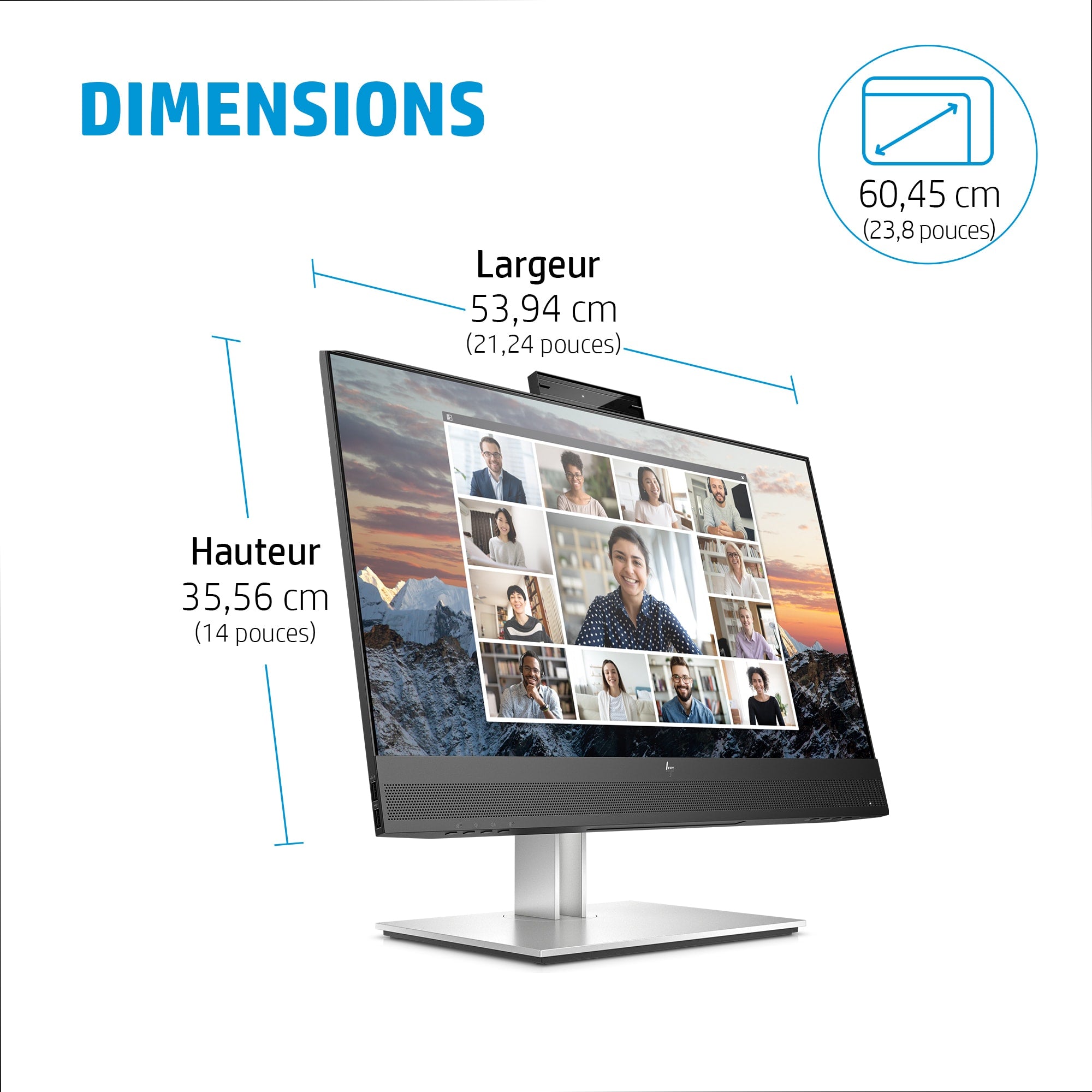 HP Écran de conférence USB-C FHD E24m G4