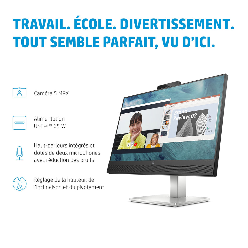 HP Écran de conférence USB-C FHD E24m G4