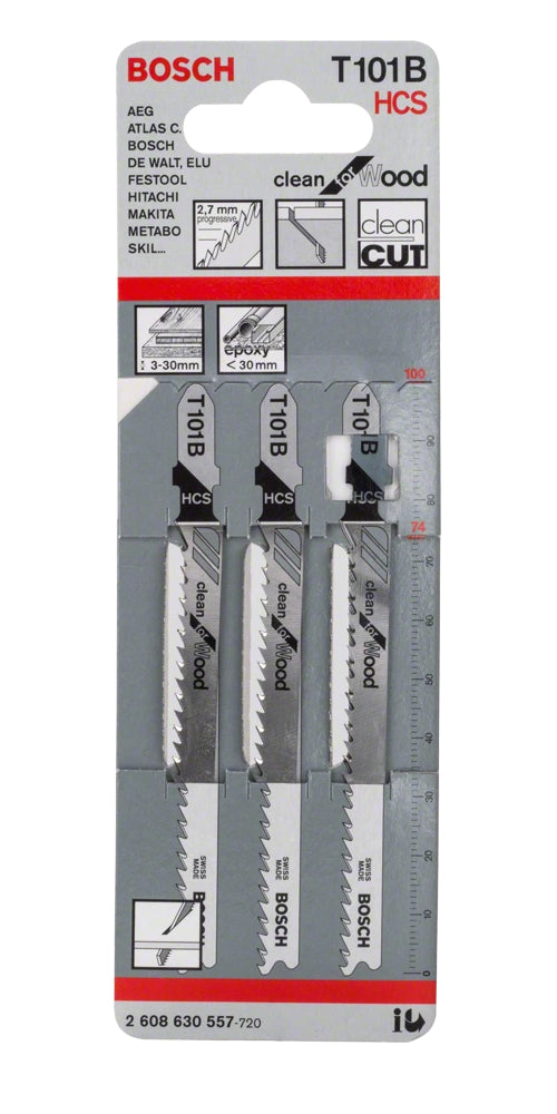 Bosch Bosch Lames de scie sauteuse T 101 B Clean for Wood