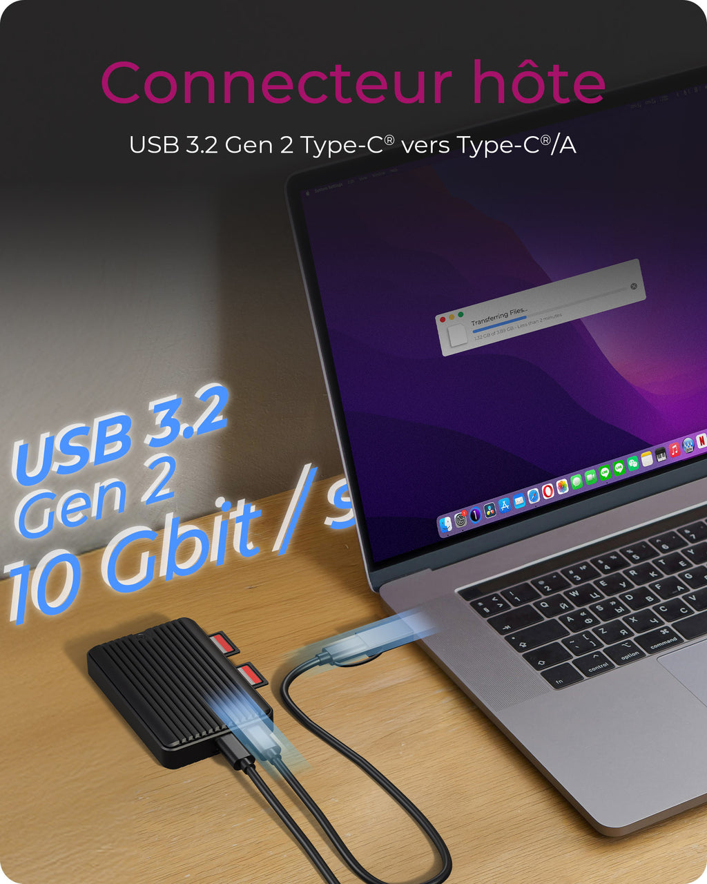 ICY BOX IB-CR602M-C31 Enceinte ssd Noir M.2