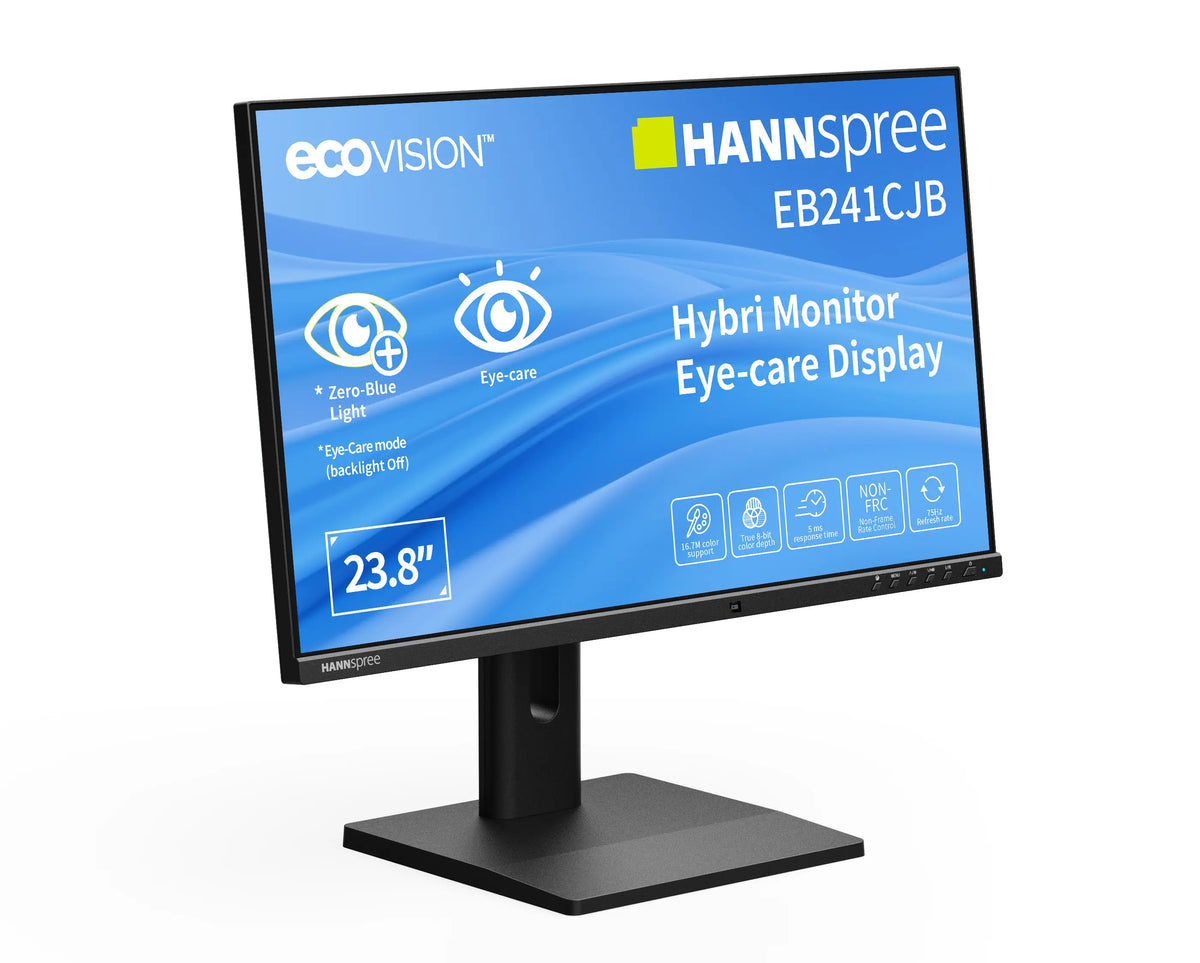 Hannspree Hybri EB241CJB Moniteur PC 23.8" Full HD 1920 x 1080 LCD Noir