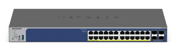 NETGEAR GS728TXP Switch Ethernet L2/L3 10G PoE, 24 Ports RJ-45, Noir