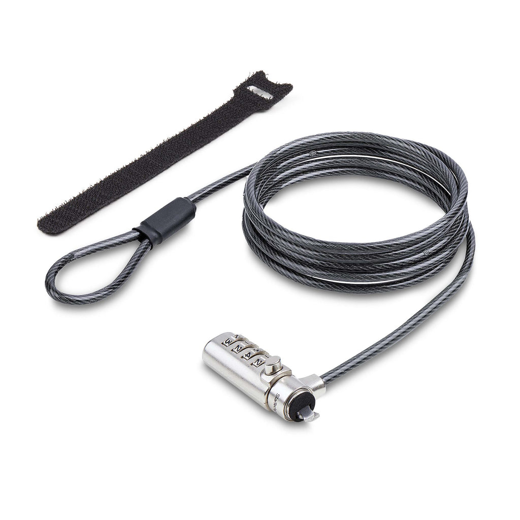 StarTech.com Antivol pour Ordinateur Portable K-Slot, Câble en Acier 1,5m, Serrure à Combinaison