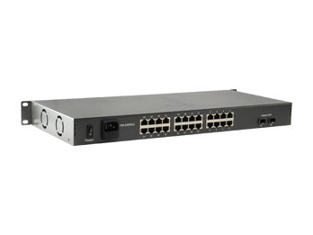 LevelOne FGP-2602W380 Commutateur Réseau Non-géré Fast Ethernet 10/100 PoE, 26 Ports, Noir