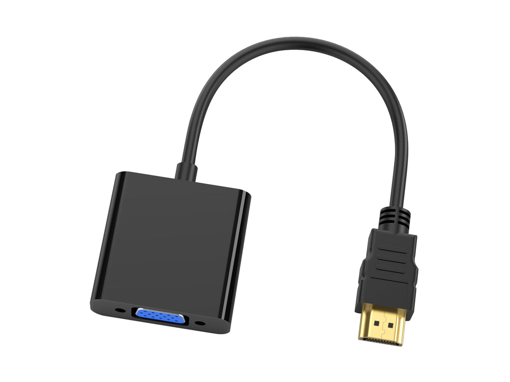 Conceptronic ABBY20B Adaptateur Câble HDMI Type A vers VGA D-Sub, 0,25 m, Noir
