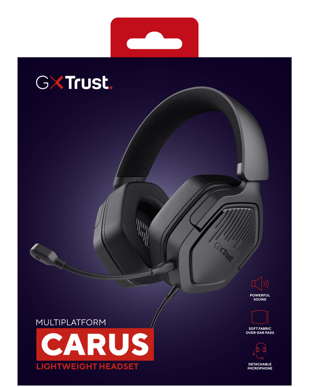 Trust GXT492 Carus Casque Avec fil Arceau Gaming Noir