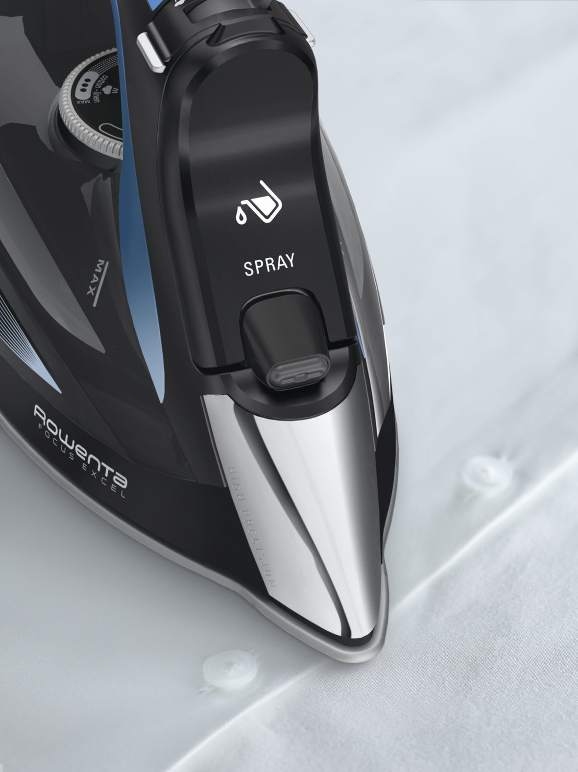 Rowenta Rowenta DW5310 Fer à vapeur Semelle Laser HD Microsteam 400 2700 W Noir, Bleu