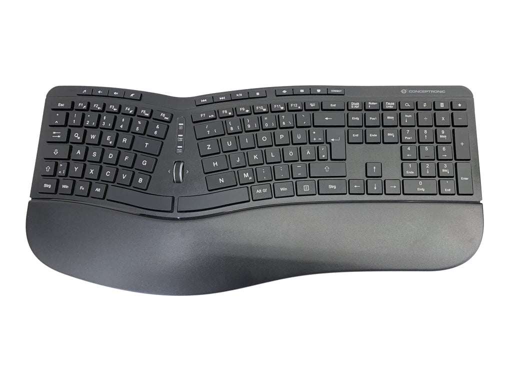 Conceptronic ORAZIO02DE clavier Souris incluse Bureau RF sans fil QWERTZ Allemand Noir