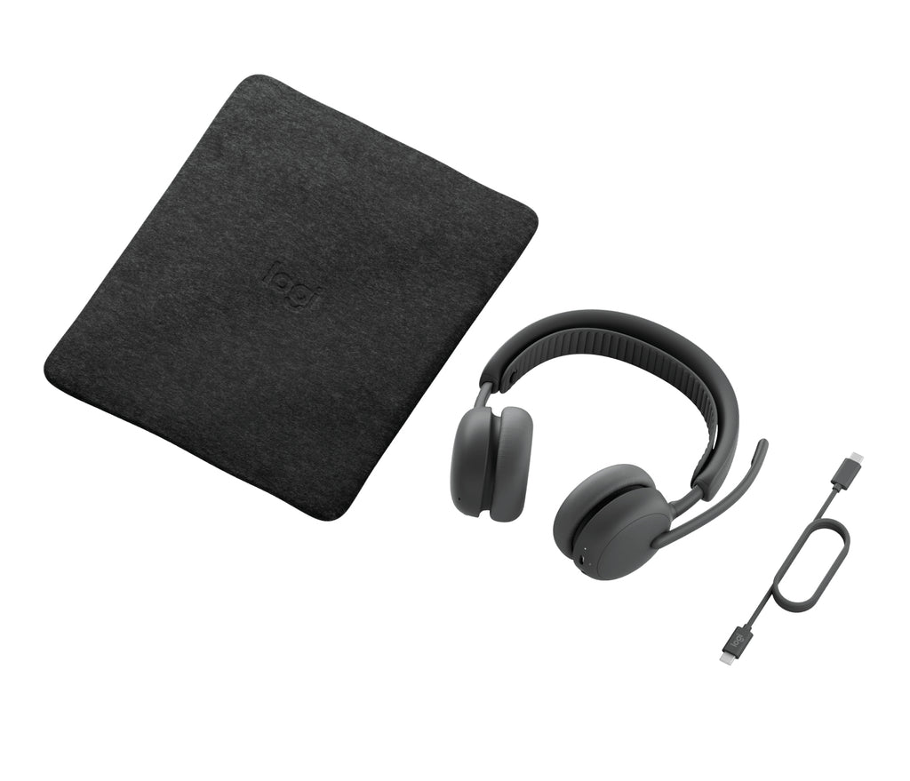Logitech Zone Wireless 2 ES for Business, Casque Sans Fil et Filaire, Gris