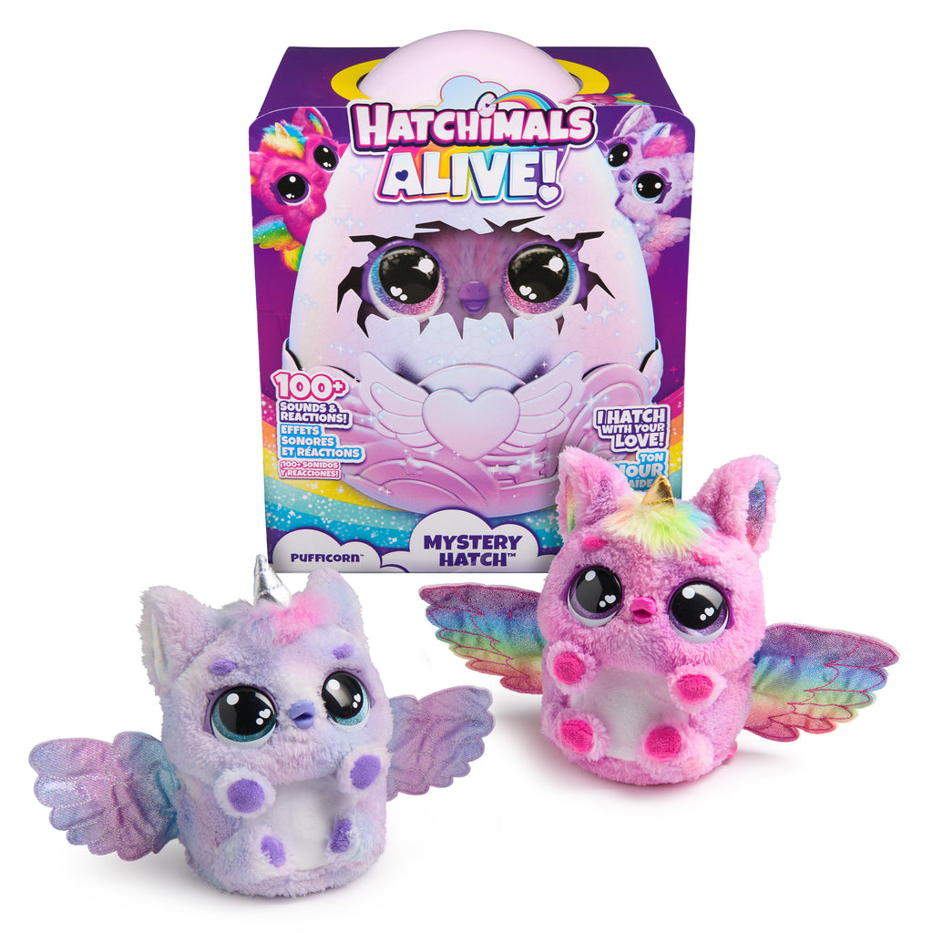 Hatchimals Pufficorn Alive Eclosion Secrete