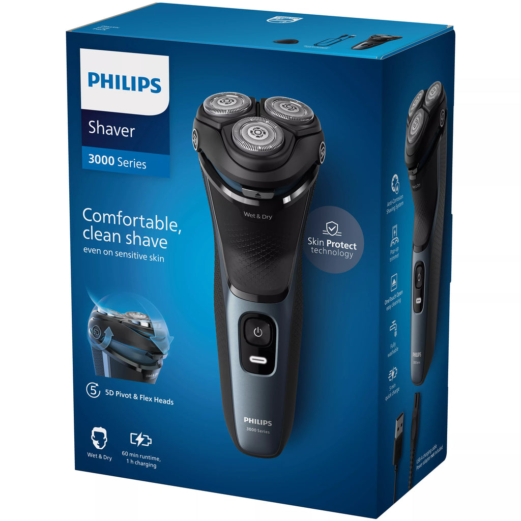 Philips 3000 series Shaver S3144/00 Rasoir électrique 100 % étanche