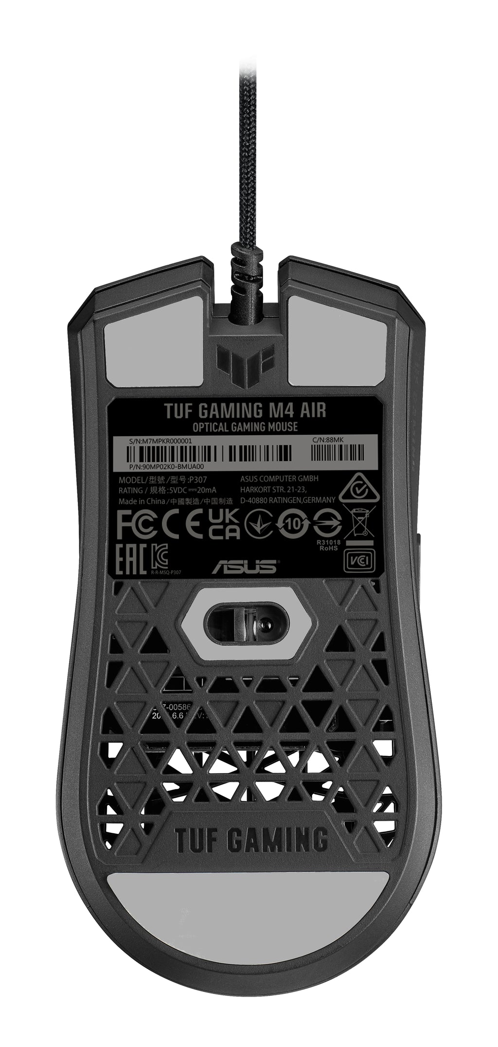 ASUS TUF Gaming M4 Air souris Ambidextre USB Type-A Optique 16000 DPI