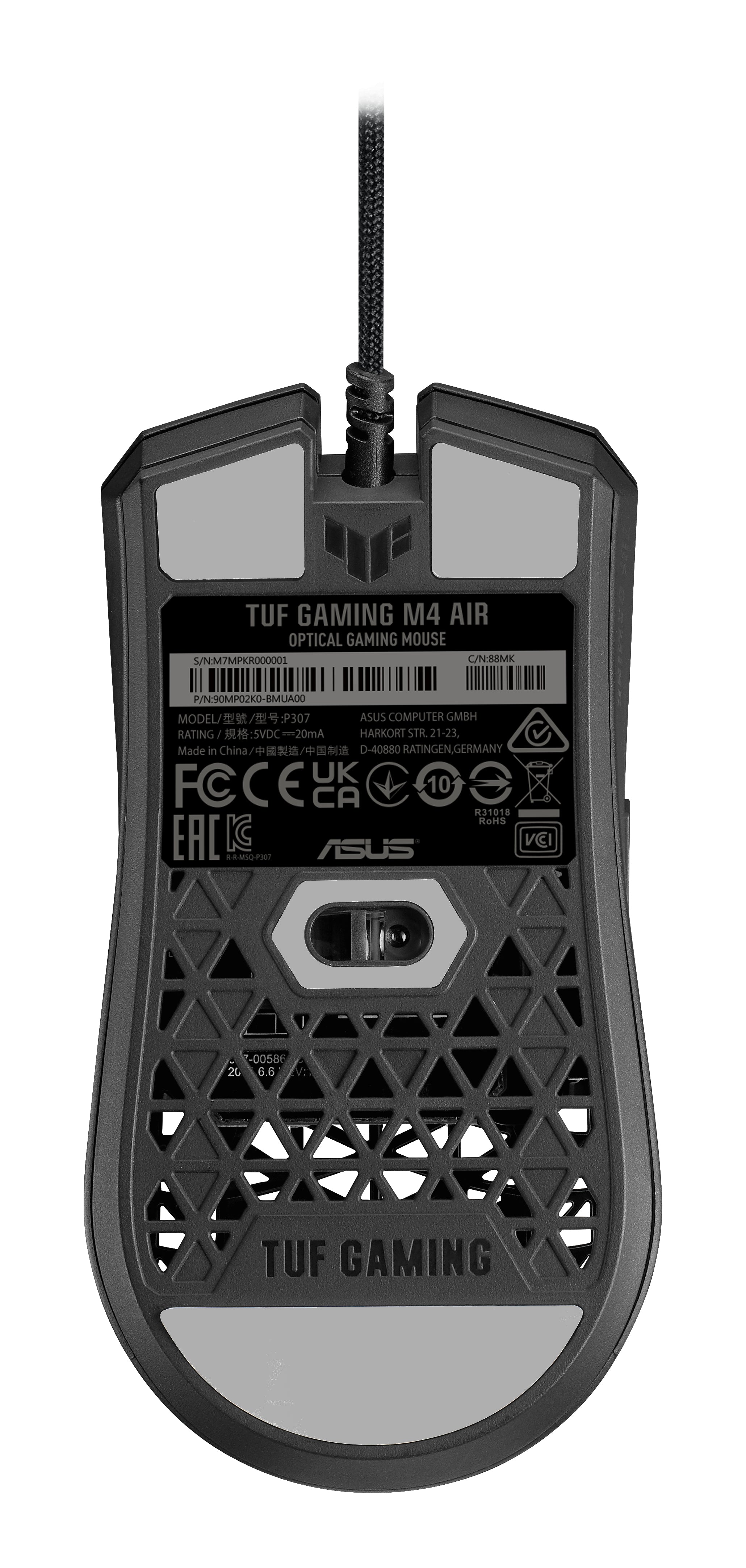 ASUS TUF Gaming M4 Air souris Ambidextre USB Type-A Optique 16000 DPI