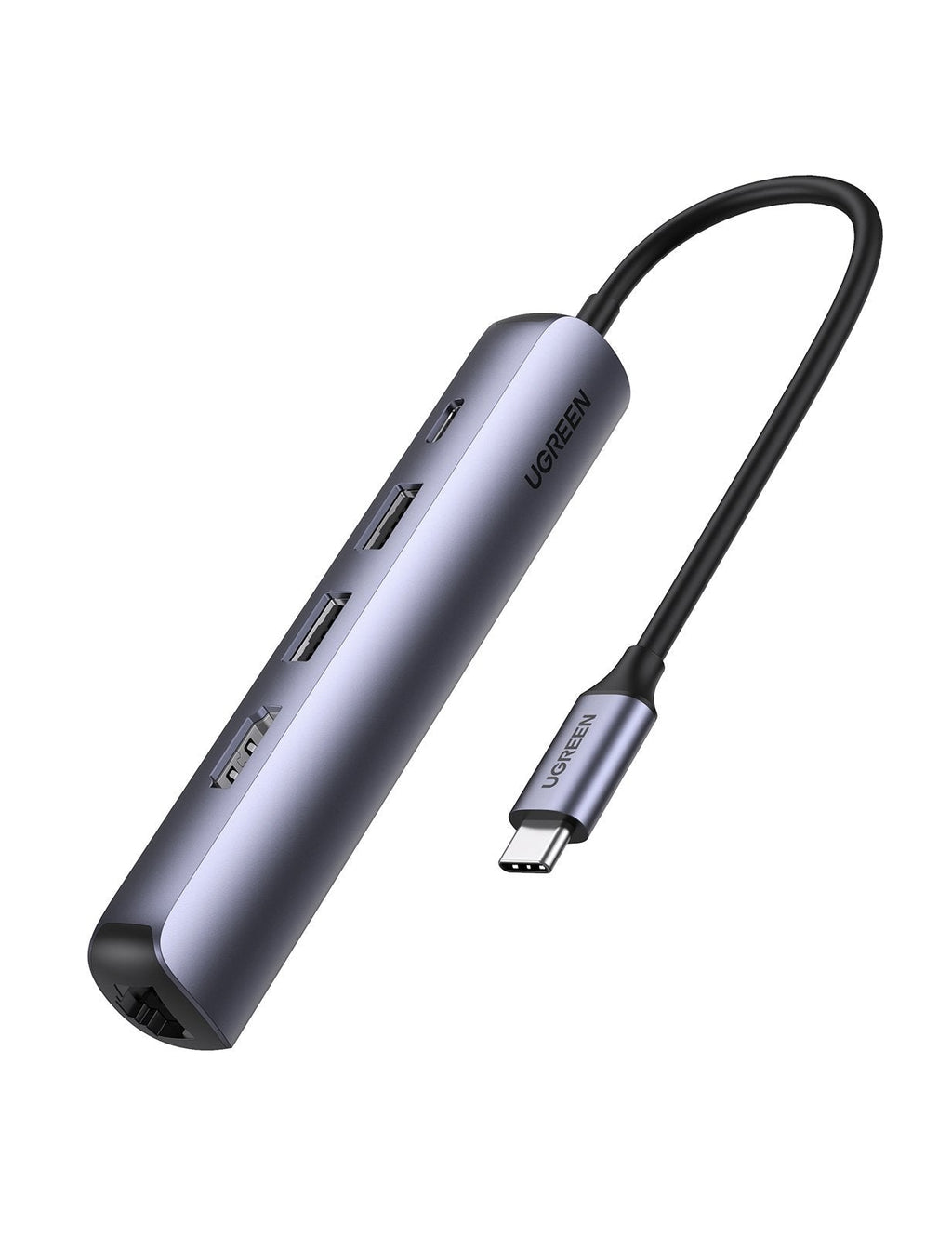 Ugreen 10919 station d'accueil Avec fil USB 3.2 Gen 1 (3.1 Gen 1) Type-C Gris