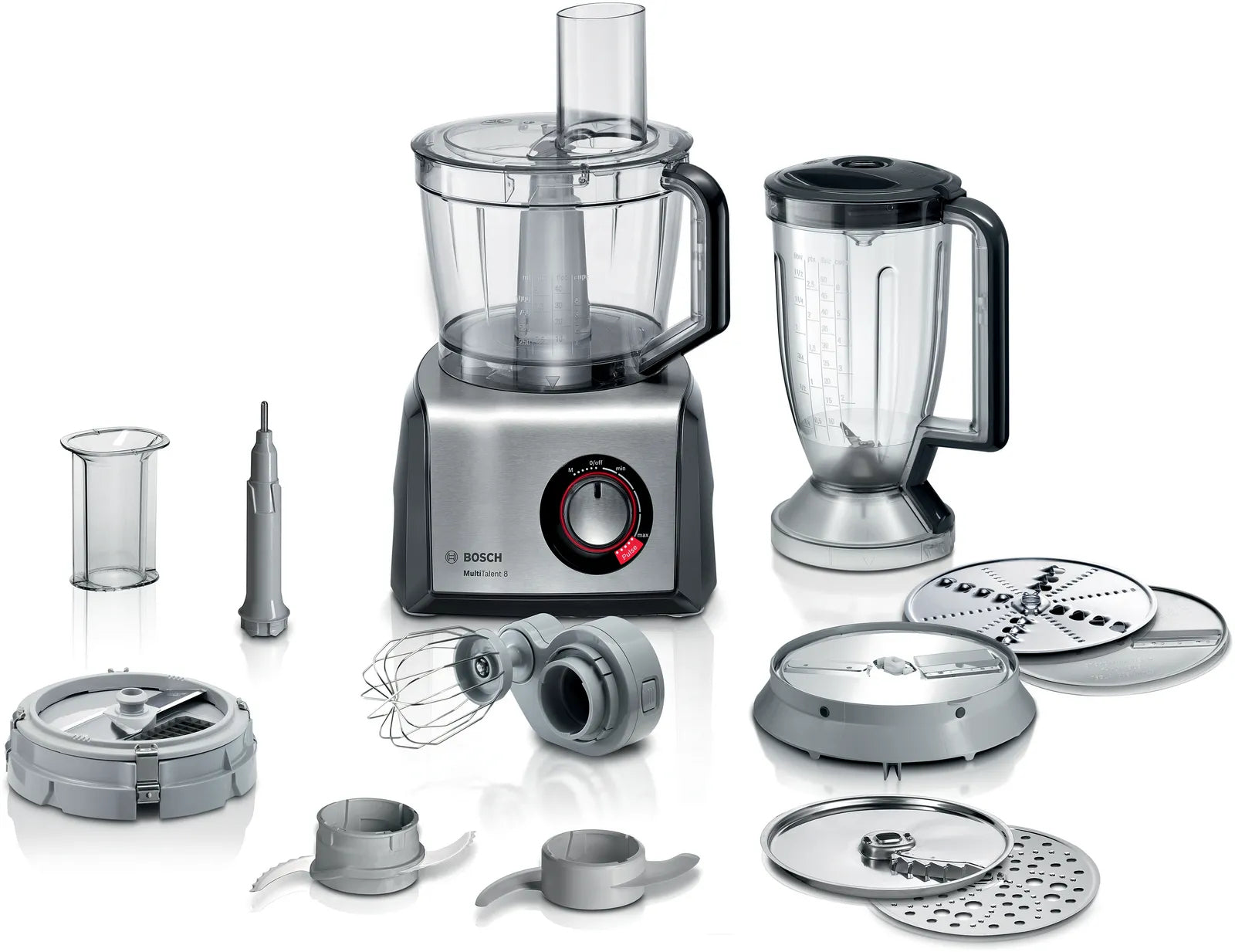 Bosch Bosch MC812M865 robot de cuisine 1250 W 3,9 L Noir, Acier inoxydable