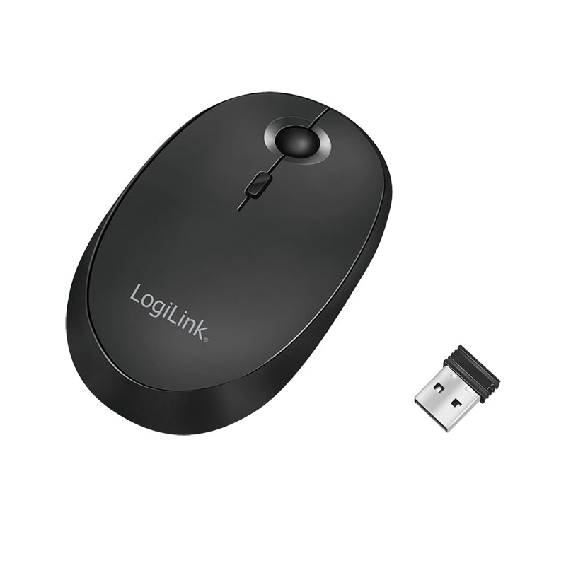 LogiLink ID0204 souris Bureau Ambidextre RF sans fil + Bluetooth 1600 DPI