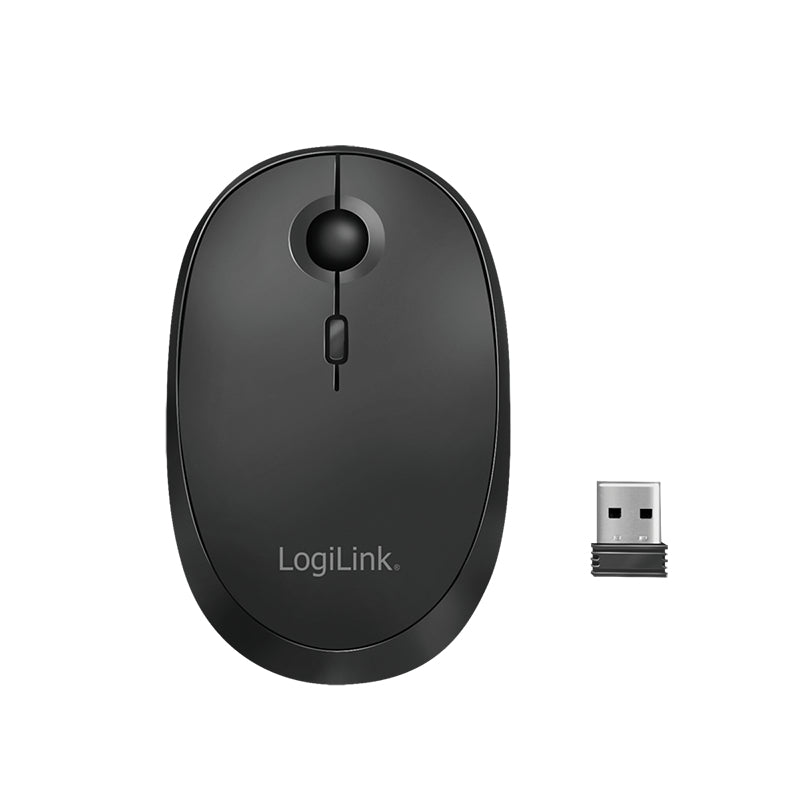 LogiLink ID0204 souris Bureau Ambidextre RF sans fil + Bluetooth 1600 DPI