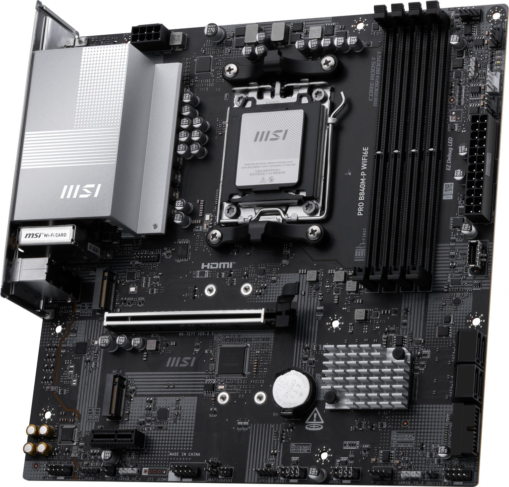 MSI PRO B840M-P WIFI6E carte mère AMD B840 Emplacement AM5 micro ATX