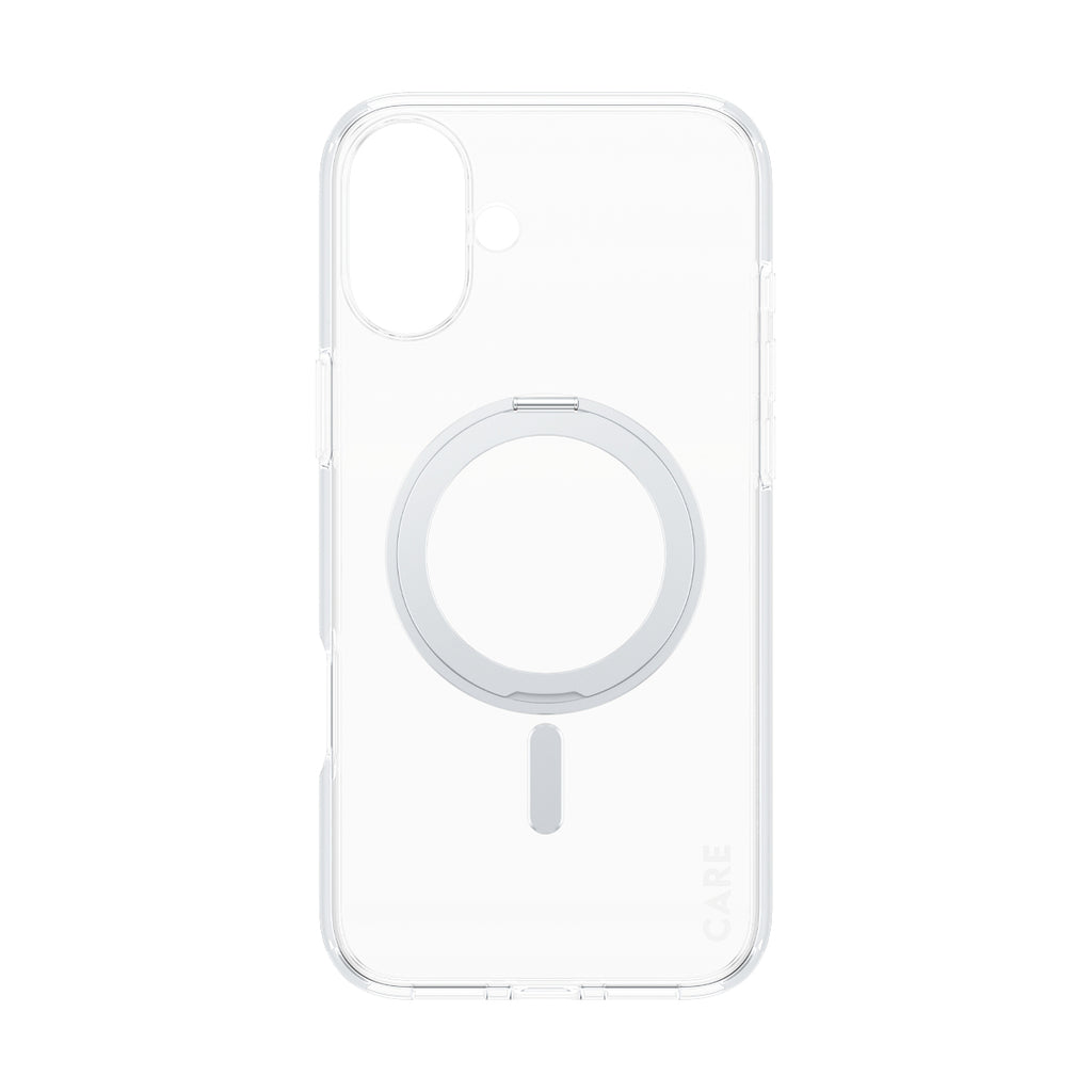 PanzerGlass CARE™ by ® Case Transparent w. Silver Kickstand & MagSafe iPhone 16 Plus coque de protection pour téléphones portables Housse