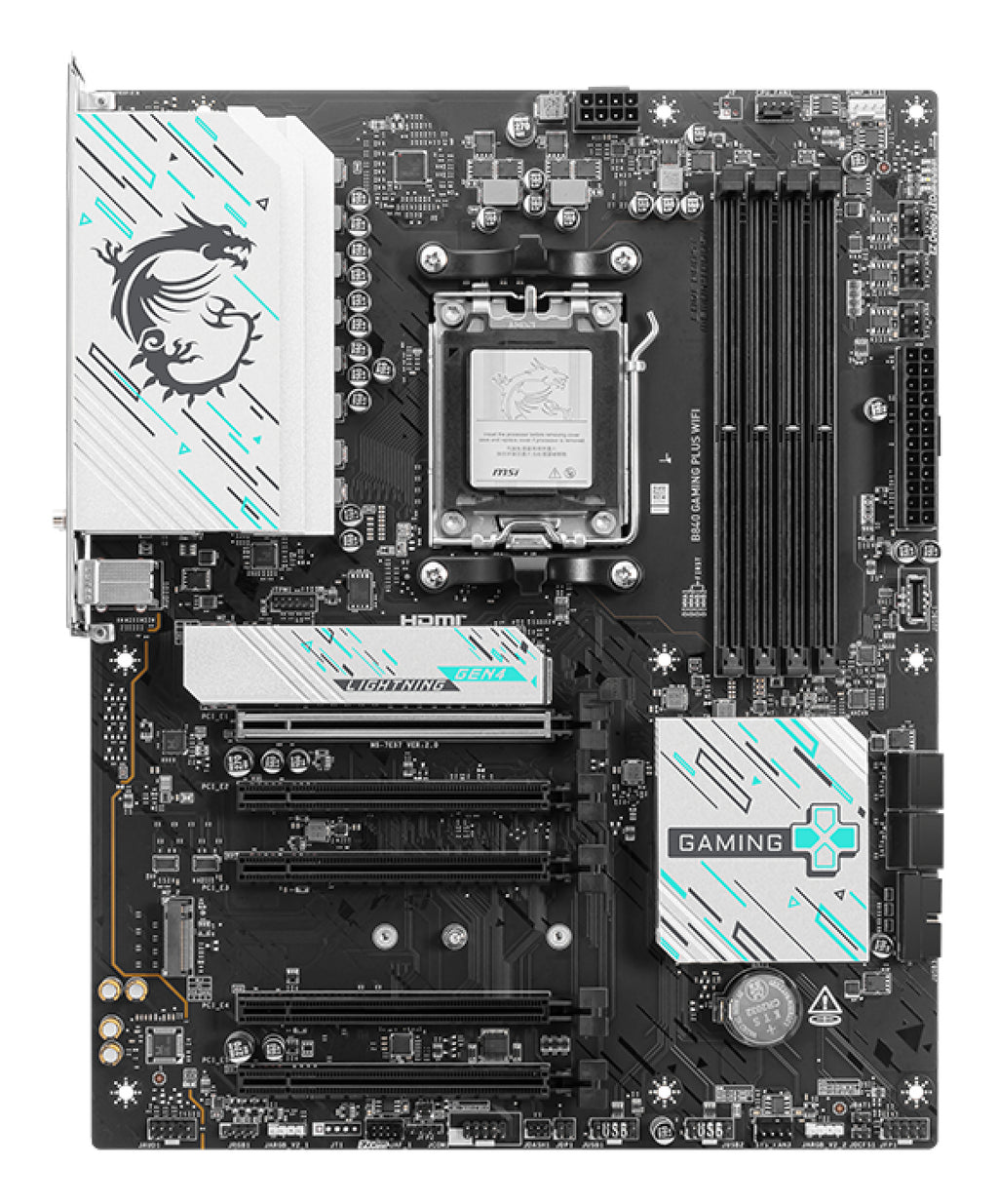 MSI B840 GAMING PLUS WIFI carte mère AMD B840 Emplacement AM5 ATX