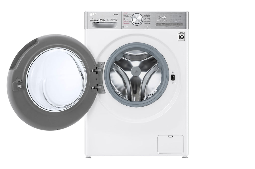 LG V9WD128H2 machine à laver avec sèche linge Intégré Charge avant Blanc