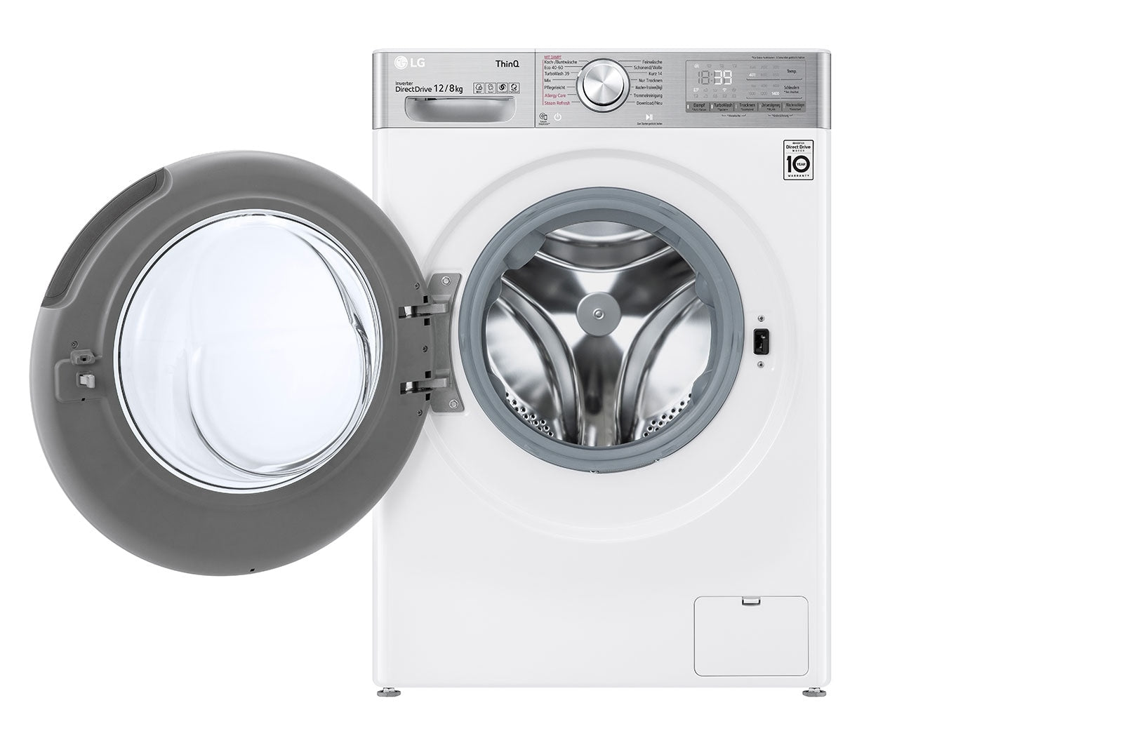 LG V9WD128H2 machine à laver avec sèche linge Intégré Charge avant Blanc