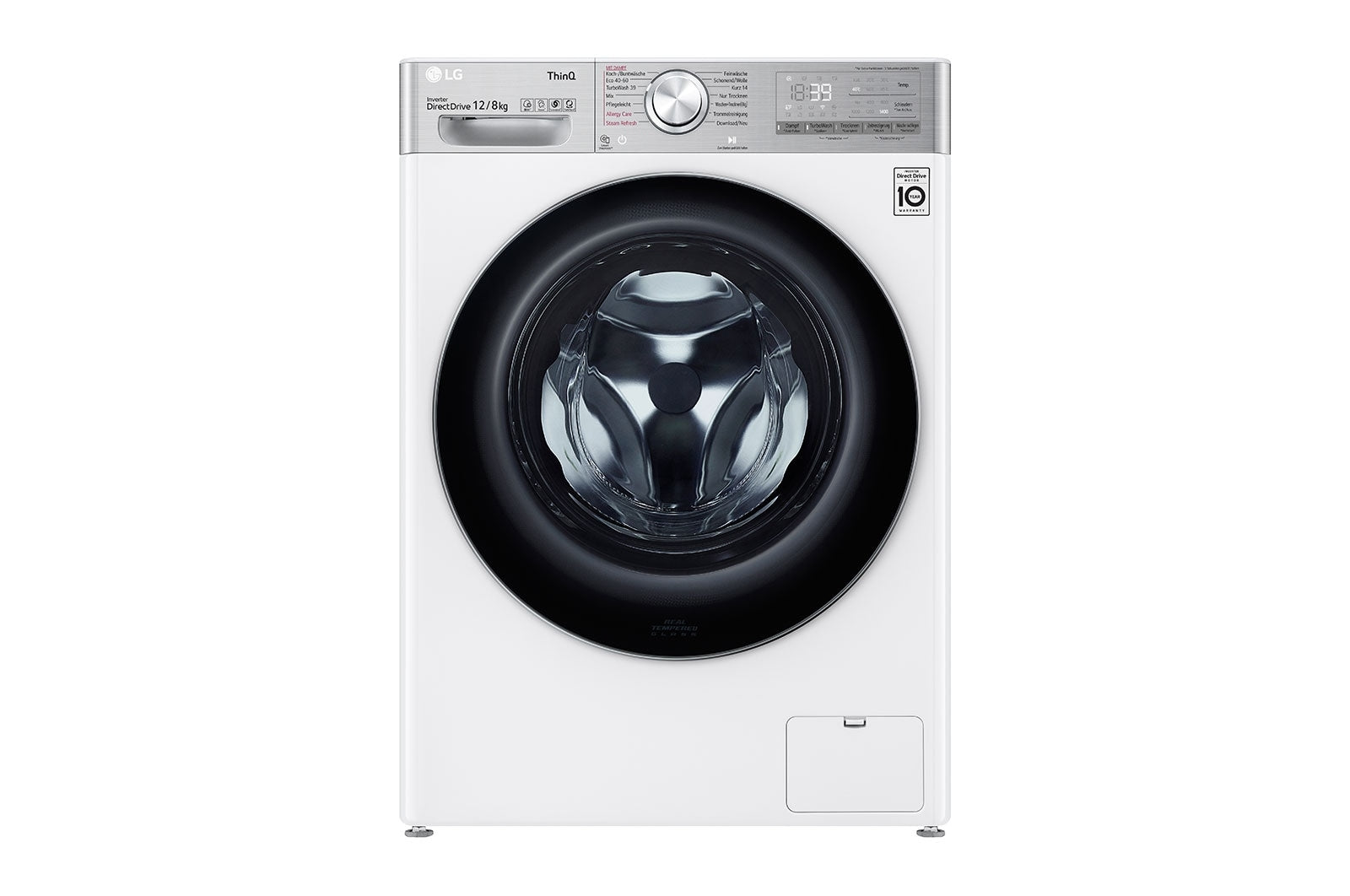 LG V9WD128H2 machine à laver avec sèche linge Intégré Charge avant Blanc