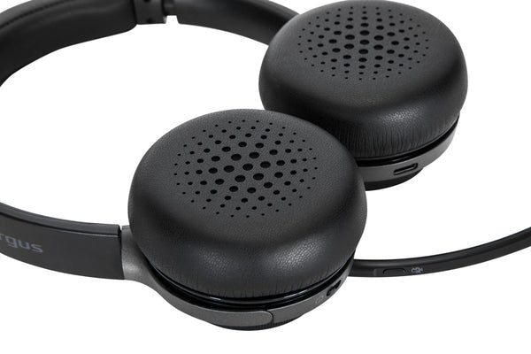 Targus AEH104GL casque Avec fil &sans fil Arceau Appels/Musique USB Type-C Bluetooth Noir