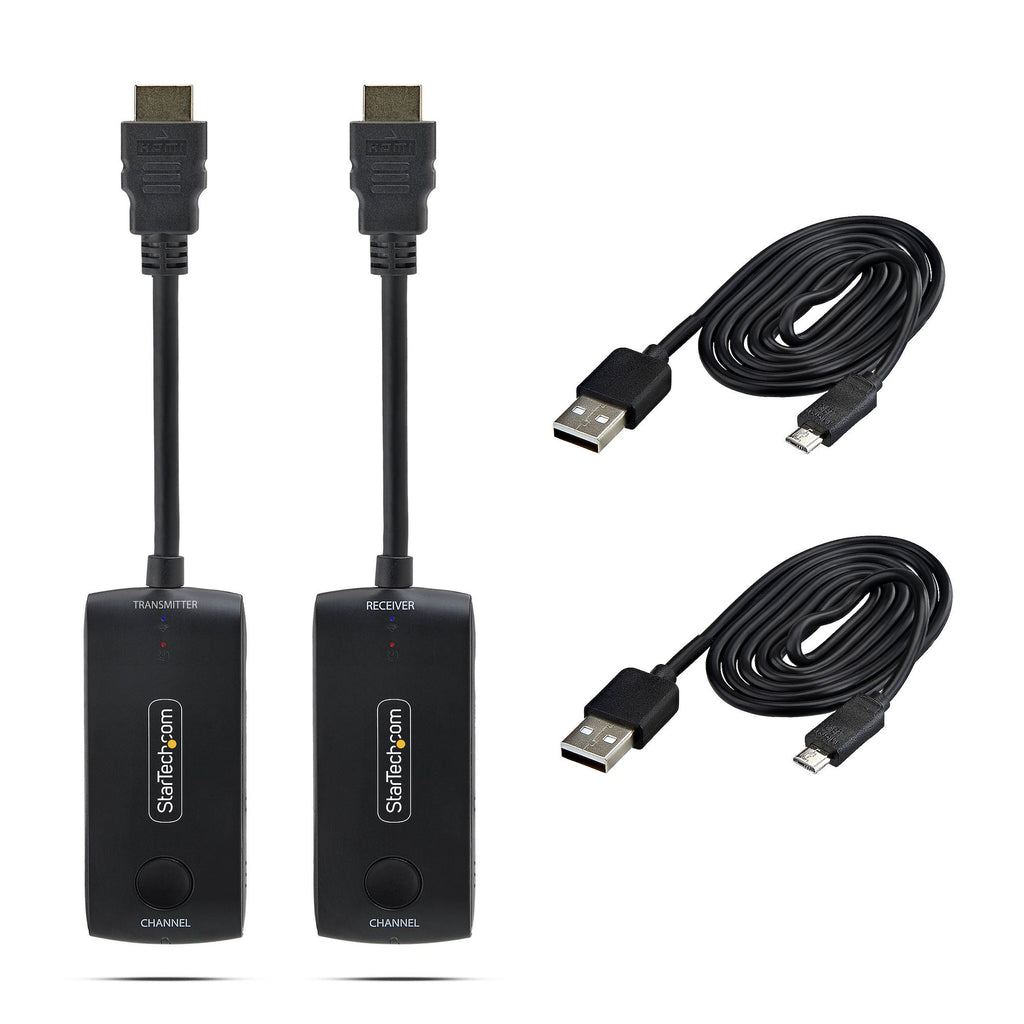 StarTech.com Extendeur HDMI Sans Fil pour Salles de Réunion et Espaces de Travail Collaboratifs, 4K 60Hz, Portée de 20m,
