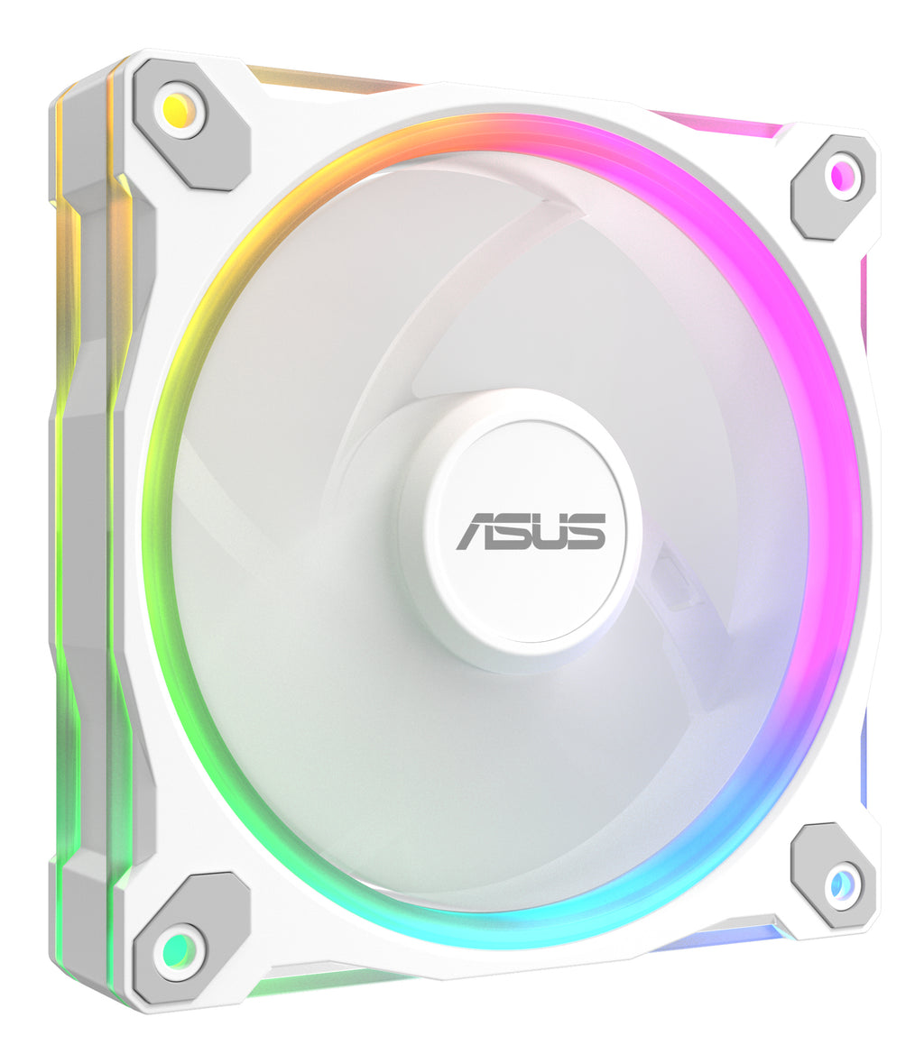 ASUS Prime MR120 Fan ARGB Reverse White 3in1 Boitier PC Ventilateur 12 cm Blanc 3 pièce(s)