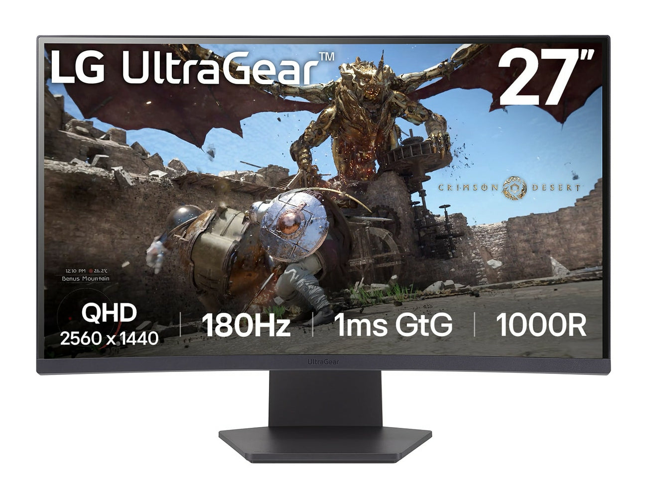 LG LG 27GS60QX-B écran plat de PC 68,6 cm (27") 2560 x 1440 pixels Quad HD LCD Noir