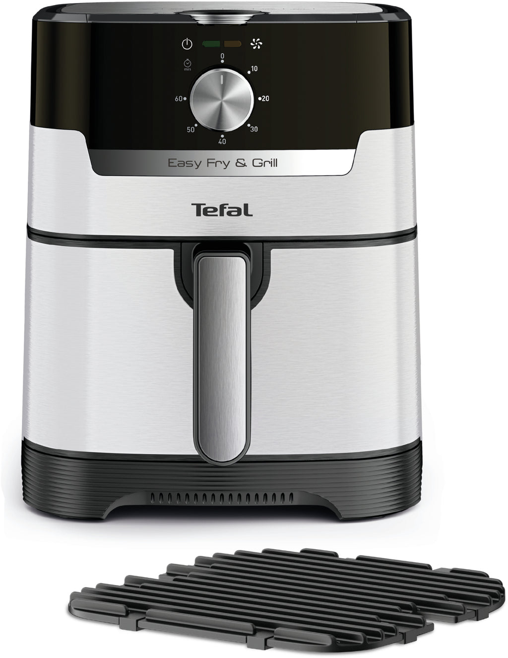 Tefal Easy Fry & Grill EY501A Unique 4,2 L Autonome 1550 W Friteuse d’air chaud Noir, Acier inoxydable