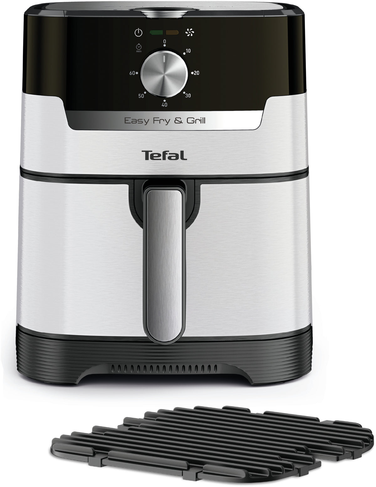 Tefal Easy Fry & Grill EY501A Unique 4,2 L Autonome 1550 W Friteuse d’air chaud Noir, Acier inoxydable
