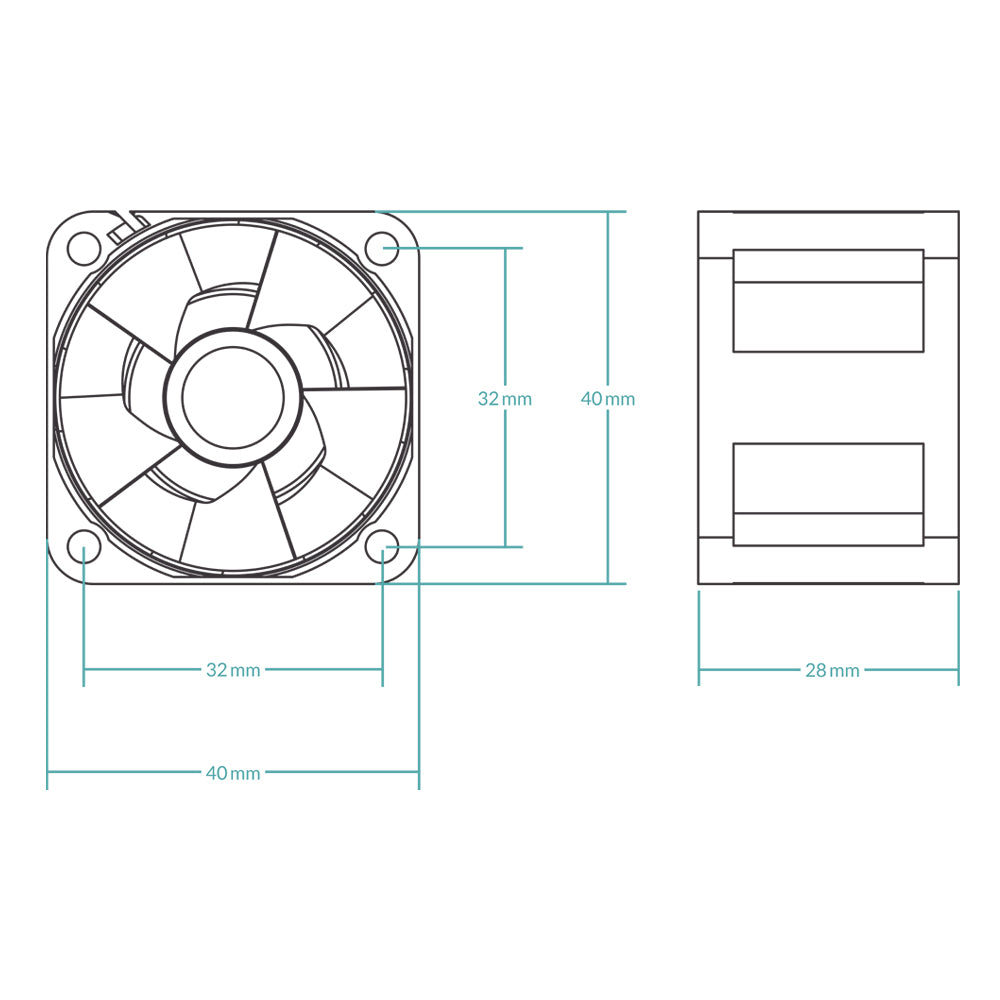 ARCTIC S4028-15K Boitier PC Ventilateur 4 cm Noir 1 pièce(s)